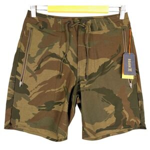 ROARK Layover Trail Shorts 3.0 Camo 2 Zip Pocket Drawstring Mens Size‎ 28